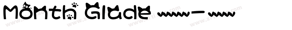Month Glade 优雅英文字体字体转换